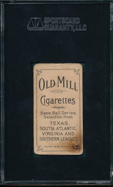 1909-1911 T206 Foster Old Mill Cigarettes SGC 30 *Southern League*