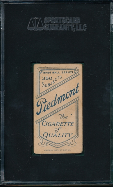 1909-1911 T206 Lipe Piedmont Cigarettes SGC 40 *Southern League*