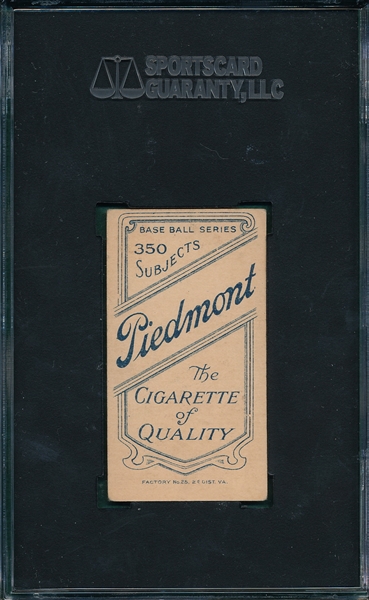 1909-1911 T206 Carey Piedmont Cigarettes SGC 50 *Southern League*