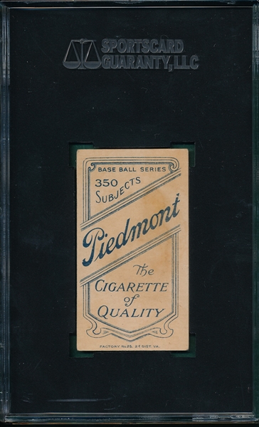 1909-1911 T206 Cranston Piedmont Cigarettes SGC 40 *Southern League*