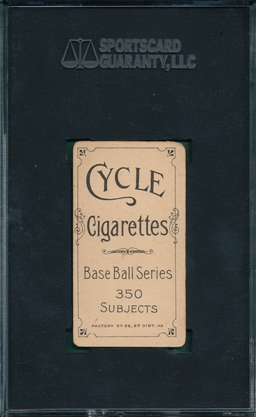 1909-1911 T206 Davidson Cycle Cigarettes SGC 30