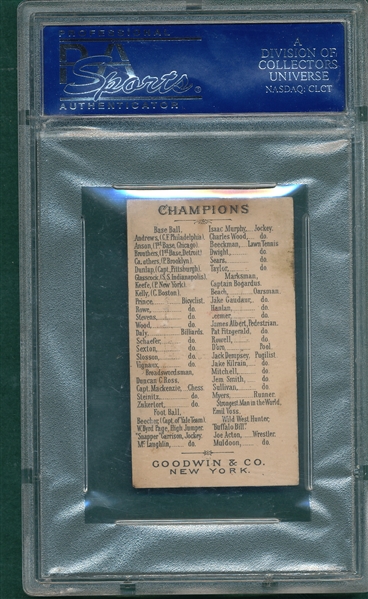 1888 N162 Dan Brouthers Goodwin Champions PSA 4 (MC)