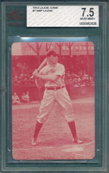 1913 Lajoie Game, Red, BVG 7.5
