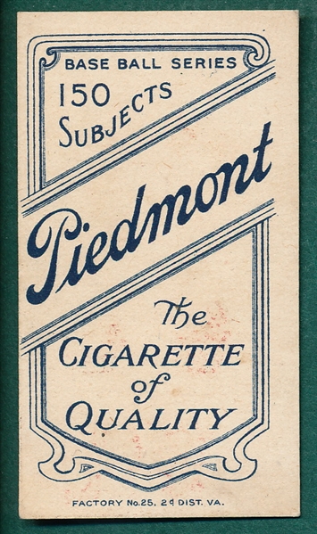 1909-1911 T206 Stone Piedmont Cigarettes 