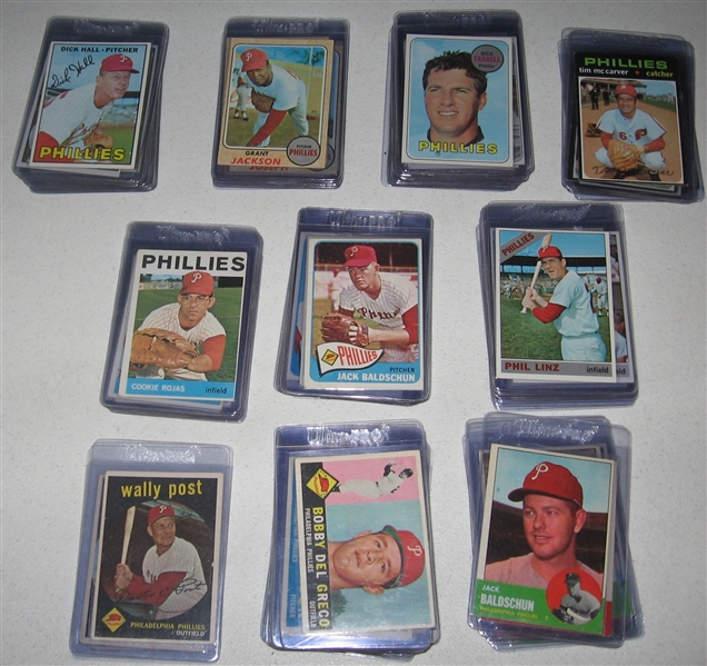 1959-71 Topps Phillies Commons Lot of (137) W/ High #s