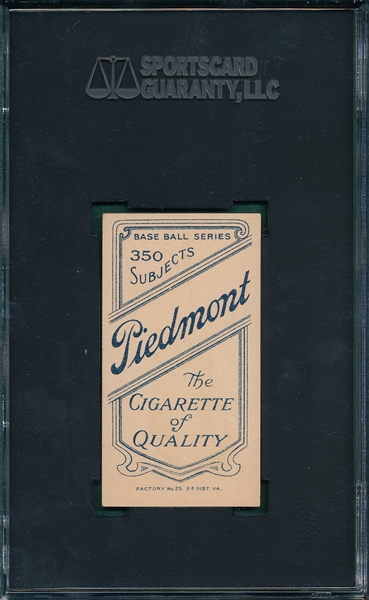 1909-1911 T206 Murray, Batting, Piedmont Cigarettes SGC 80 
