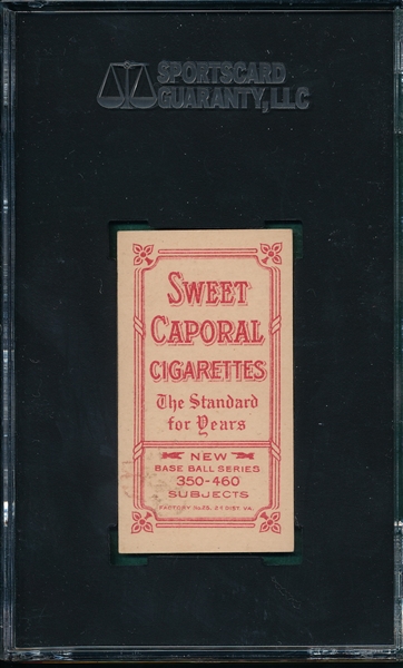 1909-1911 T206 Chase, Dark Cap, Piedmont Cigarettes SGC 82