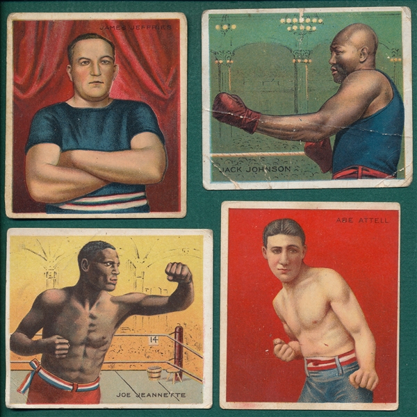1910 T218 Champions Lot of (23) Boxers W/ Johnson & Jefferies