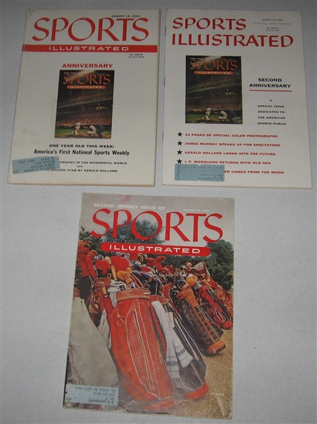Sports Illustrated Lot of (3) W/ Second Issue 