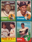 1963 Topps Baseball Near Complete Set (530/583) 