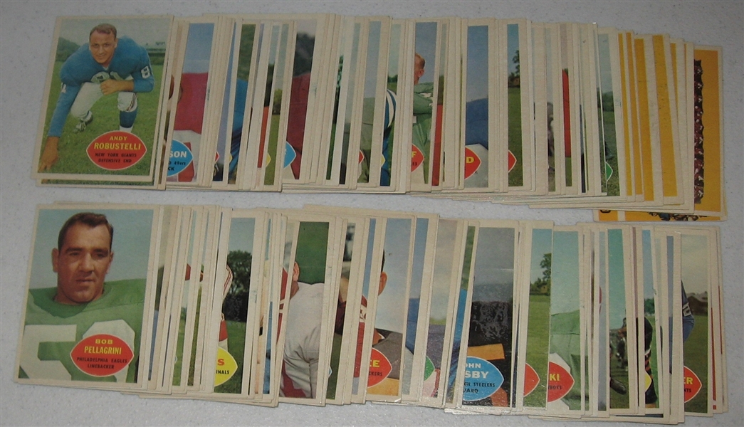 1960 Topps FB Lot of (156) W/ Huff