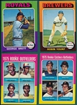 1975 Topps Baseball Complete Set (660) W/ Rice, Yount & Brett, Rookies
