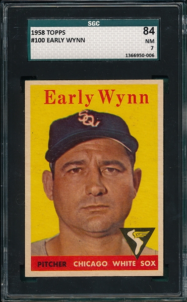 1958 Topps #100 Early Wynn SGC 84
