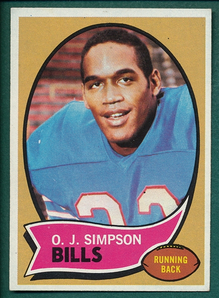 1969 Topps FB #90 O. J. Simpson *Rookie*