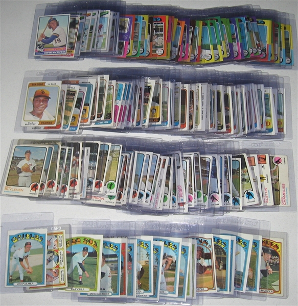 1972-77 Topps Lot of (160) W/ 74 Bench