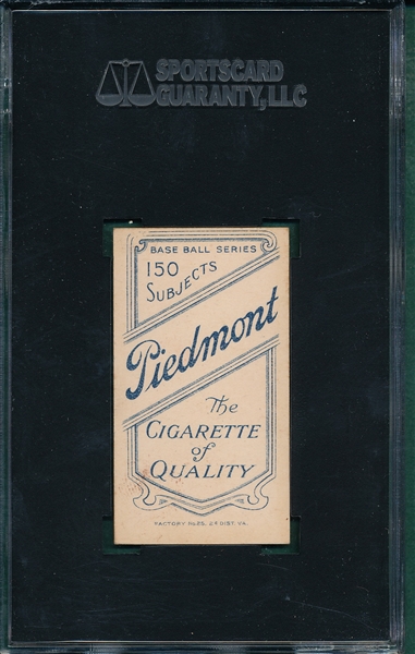 1909-1911 T206 Brown G., Chicago, Piedmont Cigarettes SGC 80