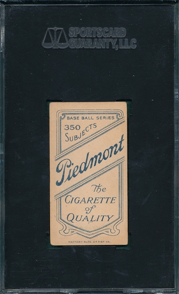 1909-1911 T206 Raymond Piedmont Cigarettes SGC 40