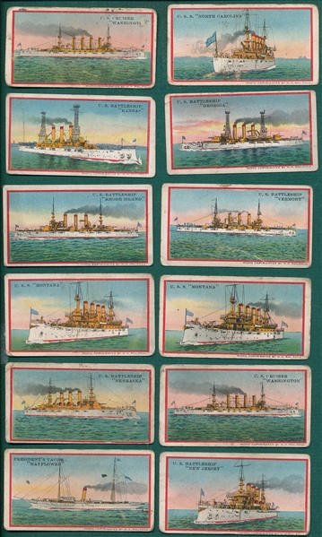 1910s E3 Ships American Caramel Complete Set (21) Plus Extras, Lot of (30)