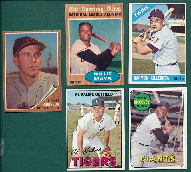 1962-69 Topps Lot of (14) W/ Mays
