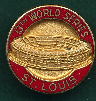 1982 St. Louis Cardinals World Series Press Pin