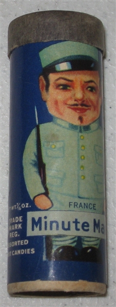 1930s R43 Minute Man, France, Candy Cylinders, American Mint Co.