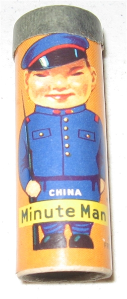 1930s R43 Minute Man, China, Candy Cylinders, American Mint Co.