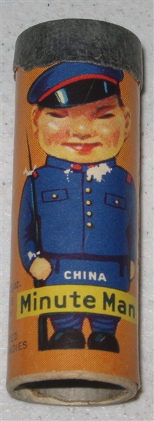 1930s R43 Minute Man, China, Candy Cylinders, American Mint Co.