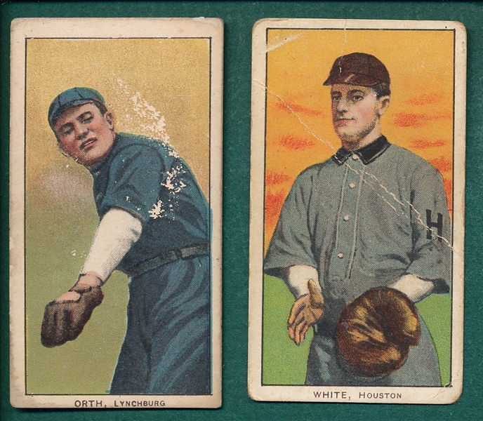 1909-1911 T206 F. White & Orth Lot of (2) *Southern League*
