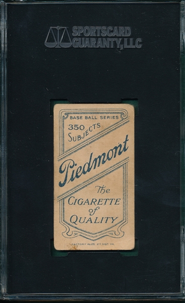 1909-1911 T206 Coles Piedmont Cigarettes SGC 35 *Southern League*