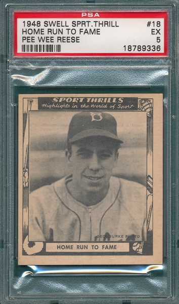 1948 Swell Sports Thrills #18 W/ Pee Wee Reese PSA 5