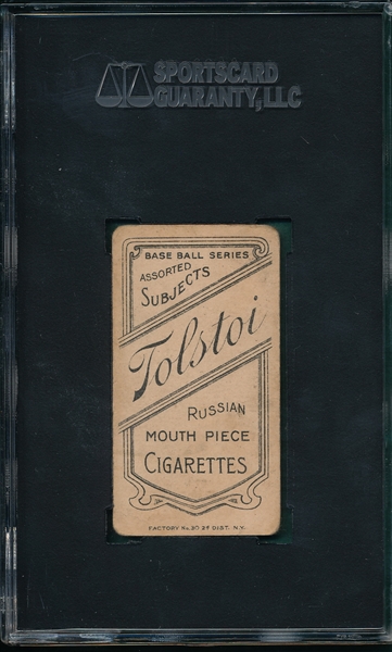 1909-1911 T206 Herzog, Boston, Tolstoi Cigarettes SGC 40