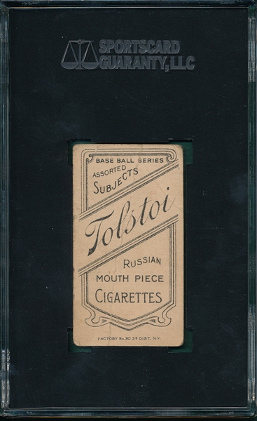 1909-1911 T206 Lord Tolstoi Cigarettes SGC 20