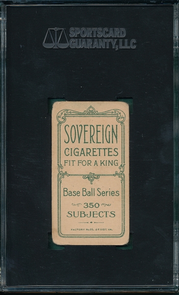1909-1911 T206 Grimshaw Sovereign Cigarettes SGC 35