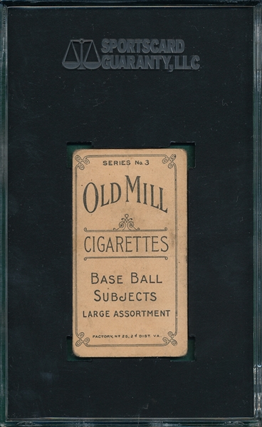 1910 T210 Alexander Old Mill Cigarettes SGC 20 *Orange Borders*