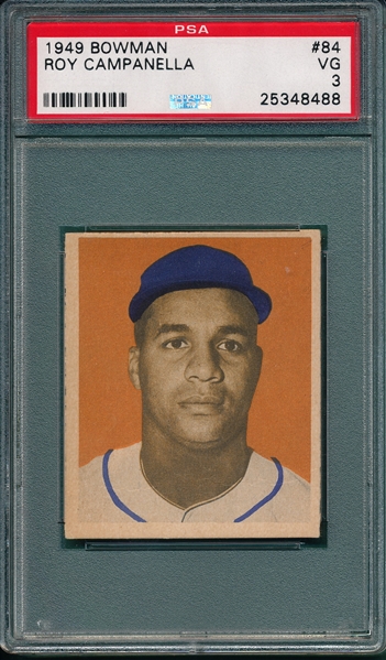 1949 Bowman #84 Roy Campanella PSA 3 *Rookie*