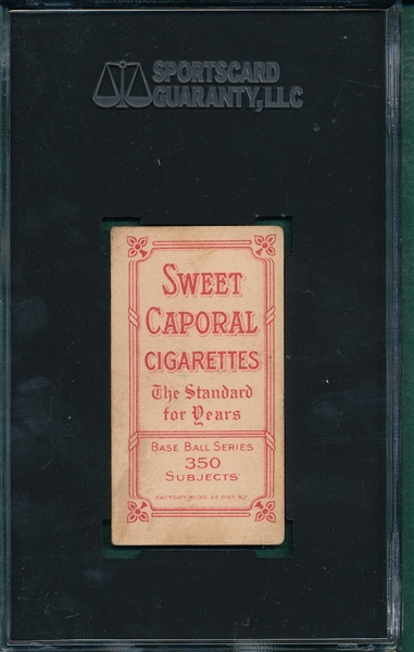 1909-1911 T206 Kruger Sweet Caparol Cigarettes SGC 55 