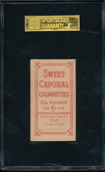 1909-1911 T206 Hannifan Sweet Caparol Cigarettes SGC 50