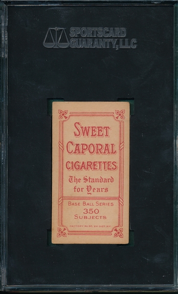 1909-1911 T206 McGinley Sweet Caparol Cigarettes SGC 50
