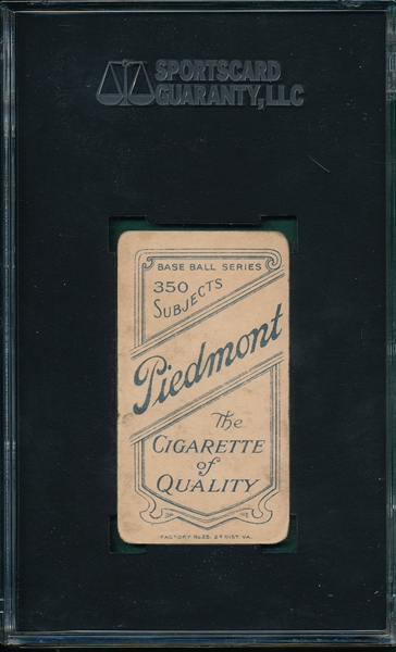1909-1911 T206 Lundgren, KC, Cigarettes SGC 40