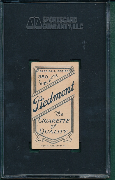 1909-1911 T206 McGlynn  Piedmont Cigarette SGC 55