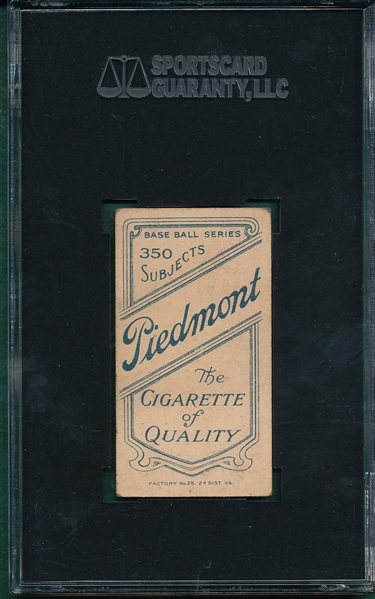 1909-1911 T206 Downey, Fielding, Piedmont Cigarettes SGC 40
