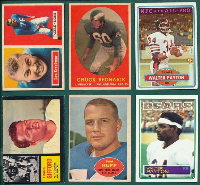 1957-84 Football Assorted Lot of (98) W/ Gifford