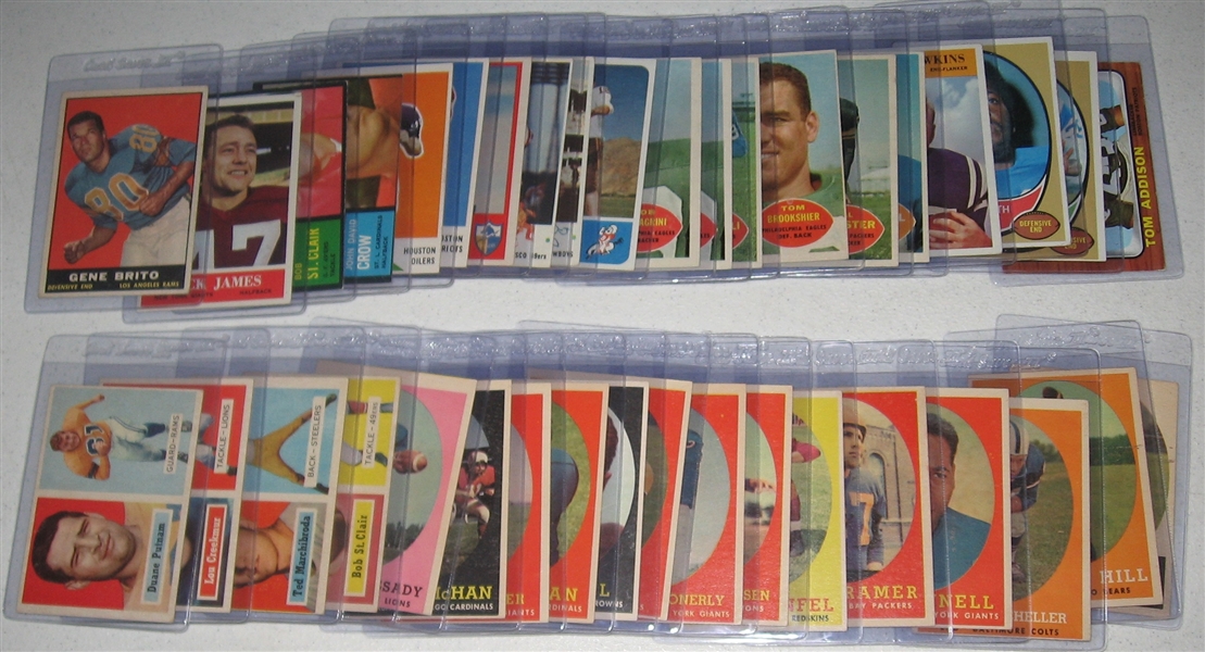 1957-84 Football Assorted Lot of (98) W/ Gifford