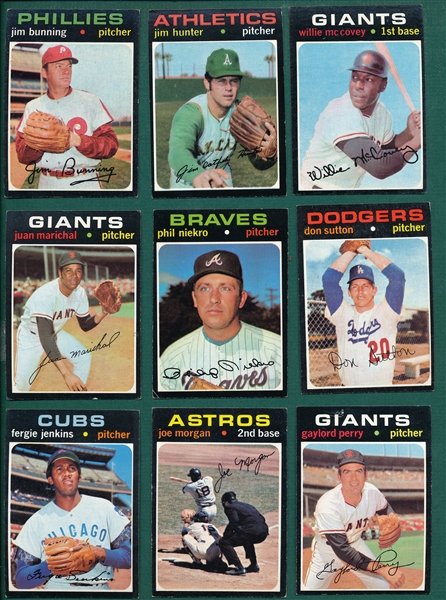 1971 Topps Partial Set (623/752) W/ Mays