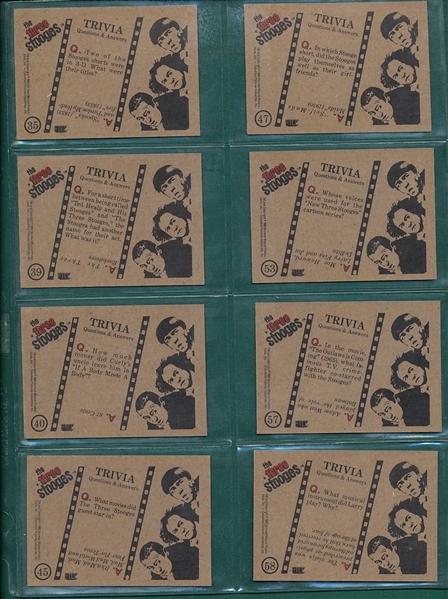 1985 FTCC Three Stooges (16) Card Lot *High Grade*