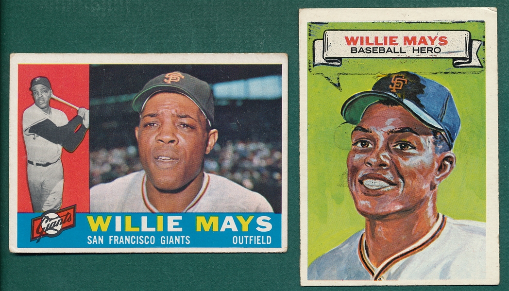 1960/67 Topps Willie Mays Lot of (2)