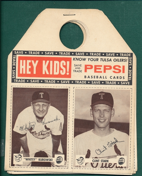 1962 Pepsi-Cola Tulsa Oilers (11) Panels W/ Pepper Martin