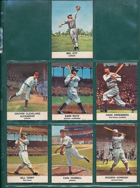 1961 Golden Press Complete Set (33) W/ Babe Ruth