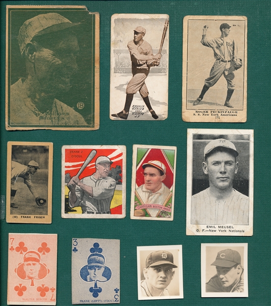 1912-48 Baseball Grab Bag Lot of (11) W/ Frisch