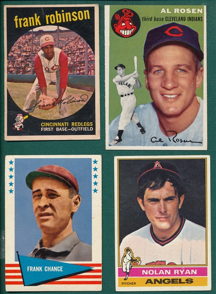1954-81 Baseball Grab Bag Lot of (37) W/ 59 F. Robinson